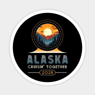 Alaska Cruise Wear Alaska 2024 Matching Family Friends Magnet